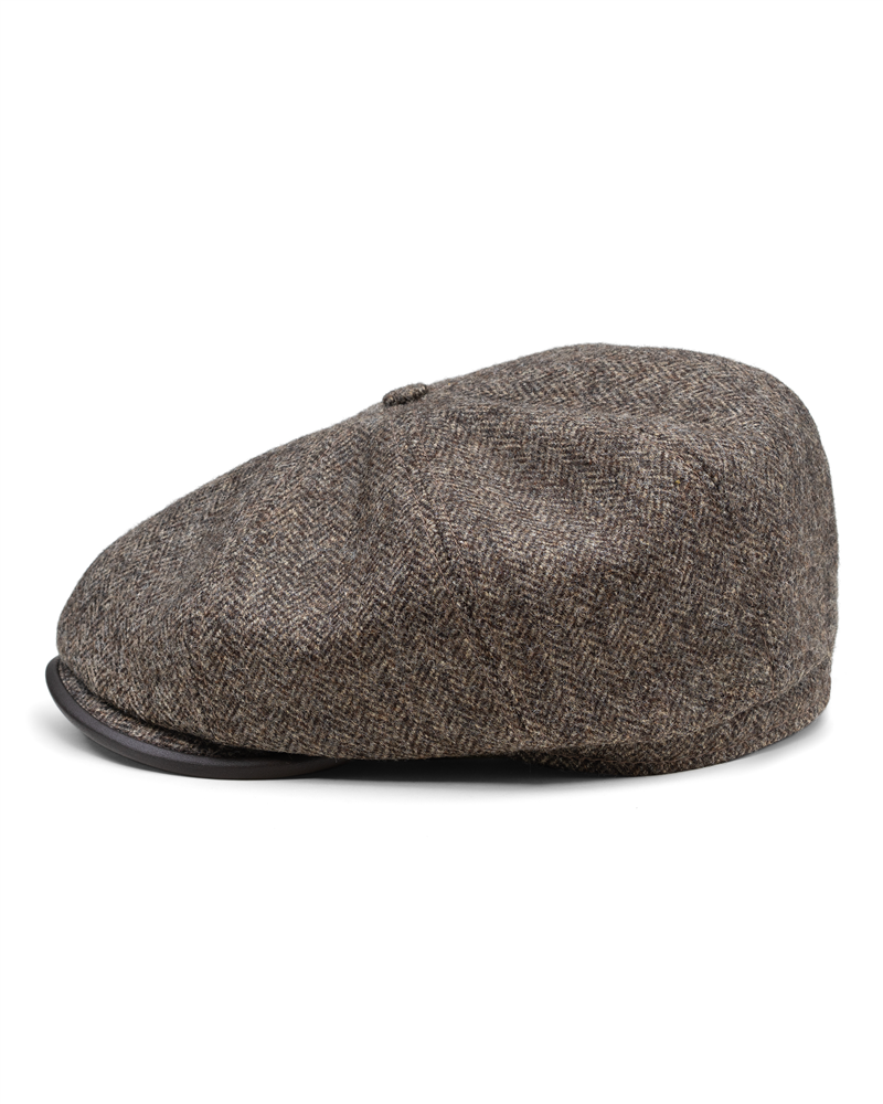 Gray-brown herringbone